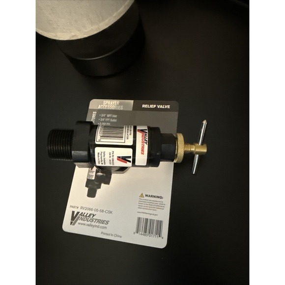 Valley Industries Pressure Relief Valve Regulator 3/4" in/out 250 PSI AG Sprayer - Picture 4 of 5